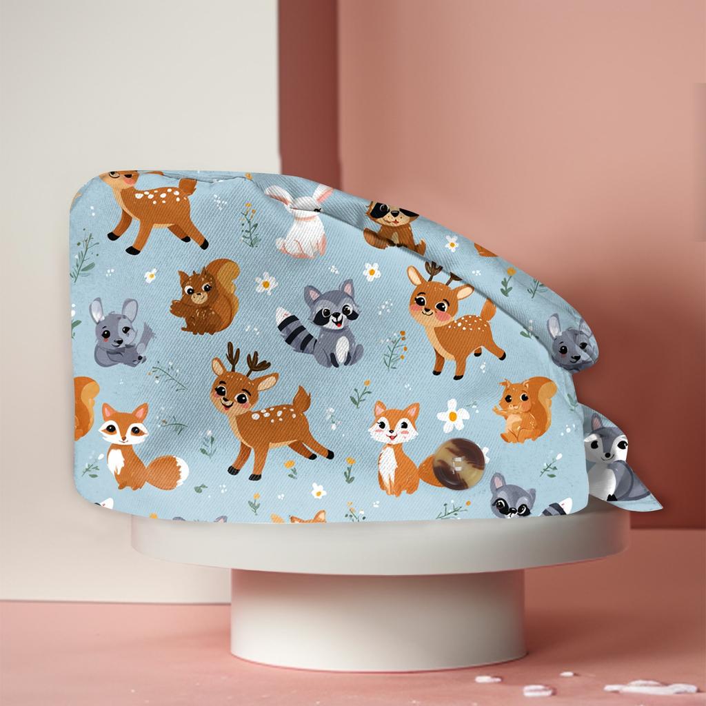 Dames Mode Dierenprint, Multifunctionele Haarturban voor Werk, Douche en