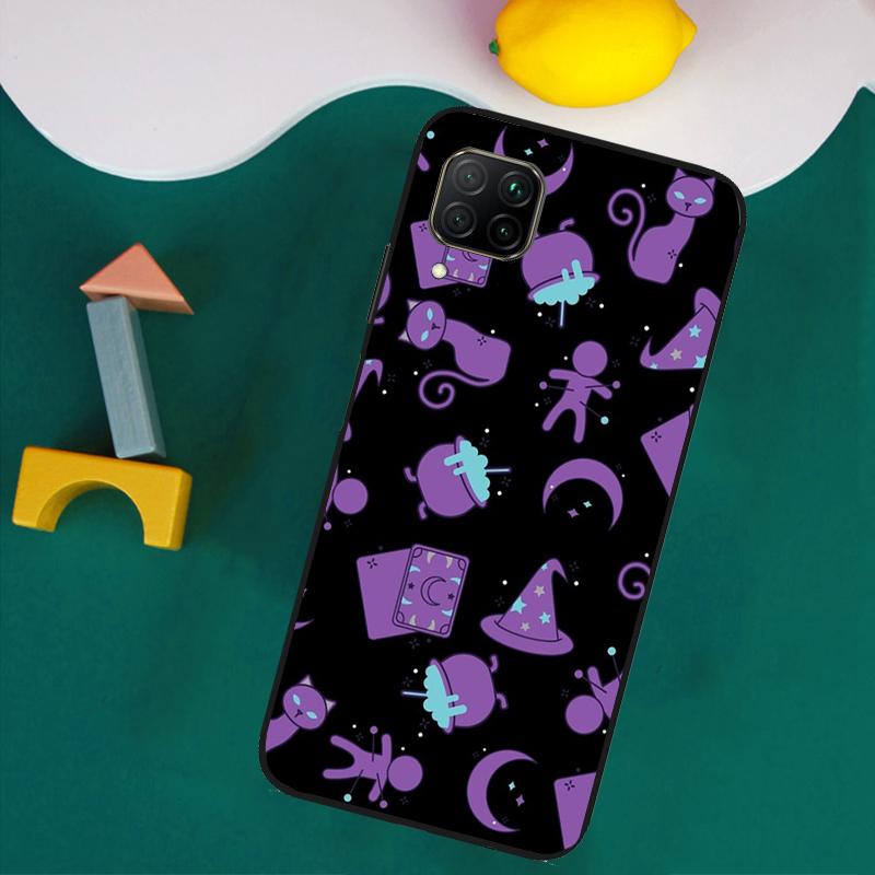Witches Cat Moon For Huawei Nova 11i 12s 12i 8i 7i Y73 Y70 Y90 Y60 Y72 Y61 Y91 9 10 SE P30 Pro P40 Lite Case