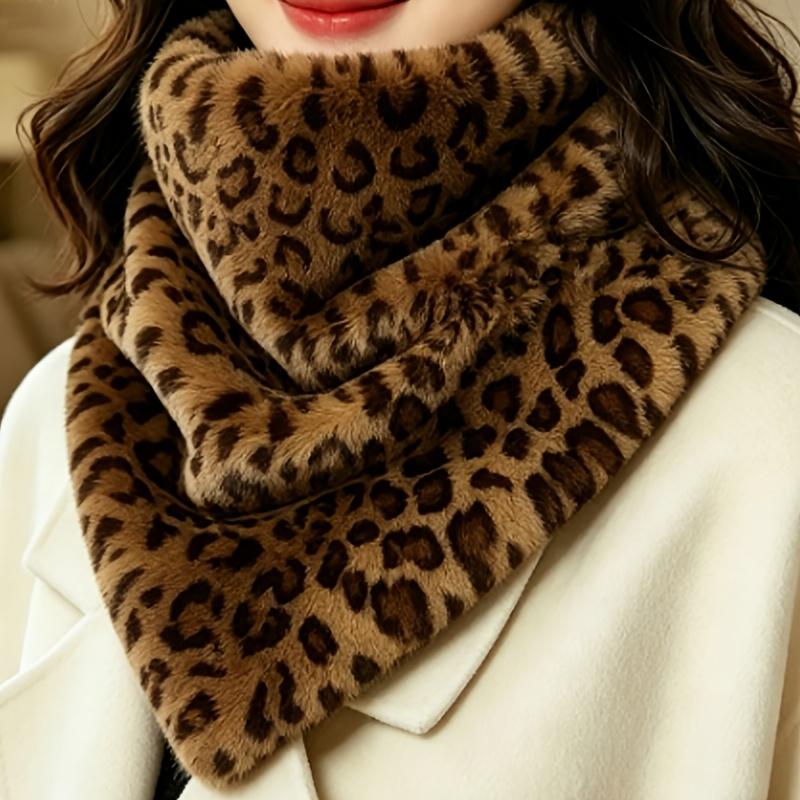 Women'S Autumn Winter Warm Faux Mink Scarf, Temperament All-Match Faux Neck Protector All-Match Neck Scarf