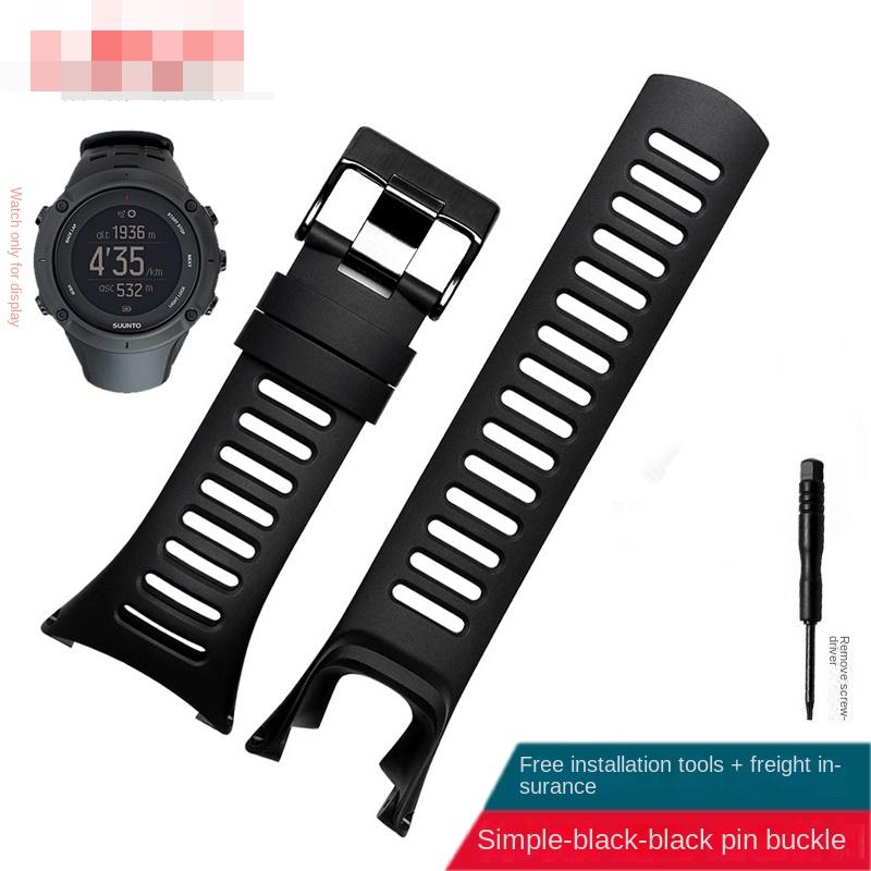 Outdoor Sports Silicone Strap For SUUNTO Ambit 1 2 2R 2S Run/3 PEAK Men's Watch Rubber Band Screwdriver Watchband Accessories
