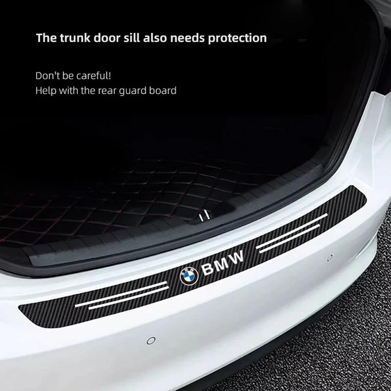 Car Sticker 2025 Hot Carbon Fiber Car Door Sill Protector Stickers For BMW M E46 E90 E60 F30 E39 F10 F20 E87 E36 F20 F30 1 2 3 5