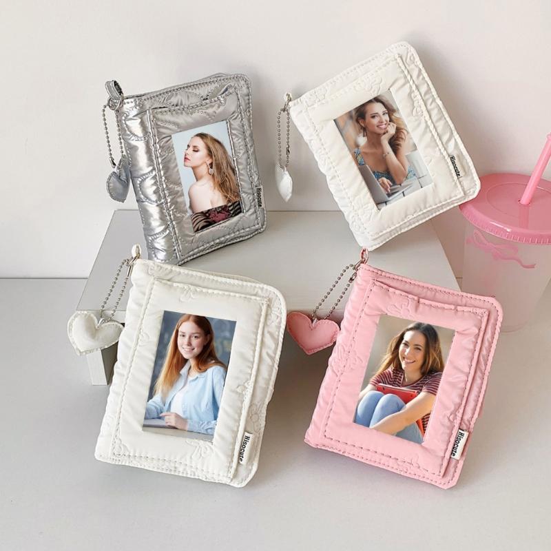 3Inch Small Photo Album Removable Page 5 Rings Binder Photocard Storage Book For Pictures Note Organizers