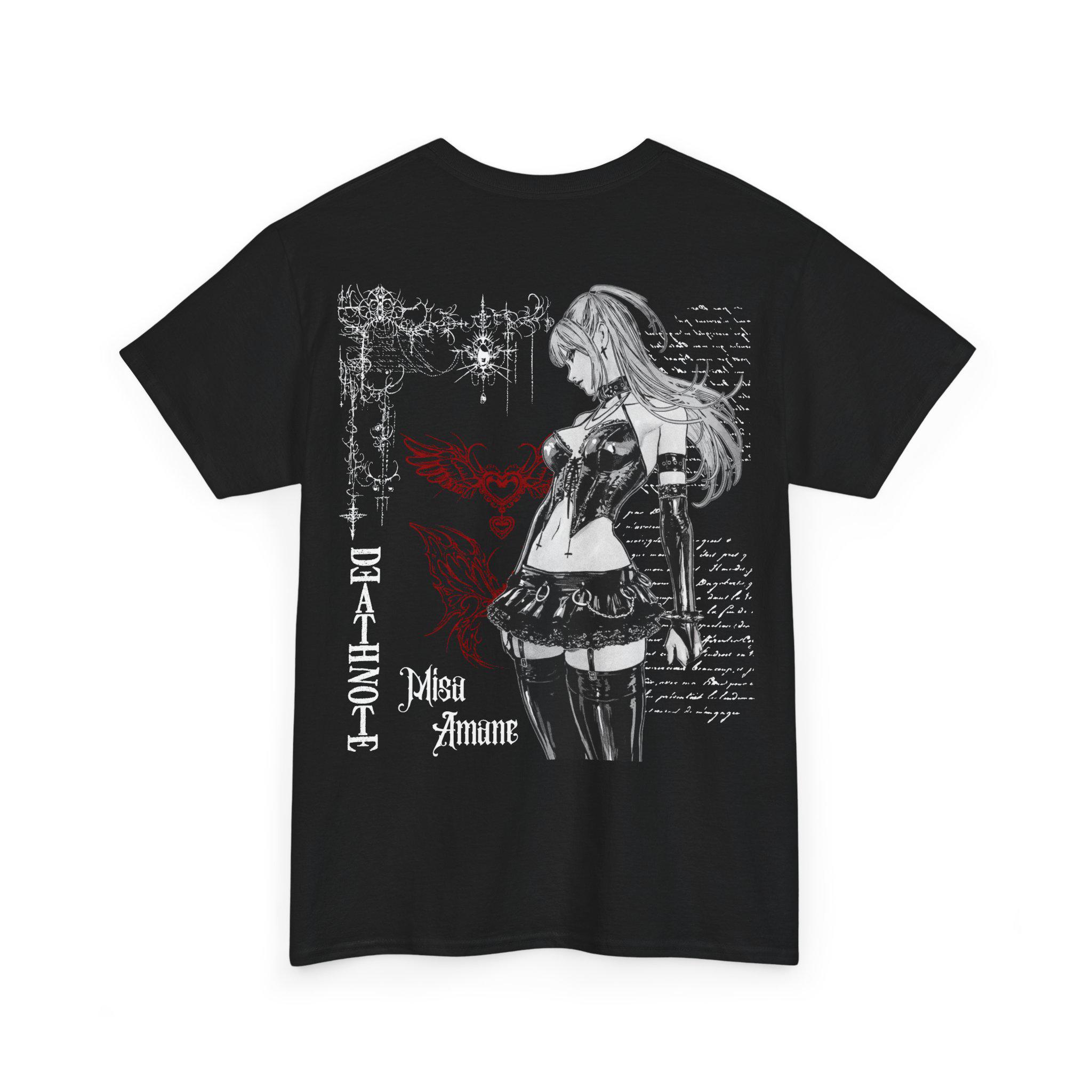 

New Year s Hot Sales, Death Note Misa Amane Tshirt, Anime Graphic Tee, Unisex Heavy Cotton Shirt, Men s Short Sleeved T-shirt... 5XL