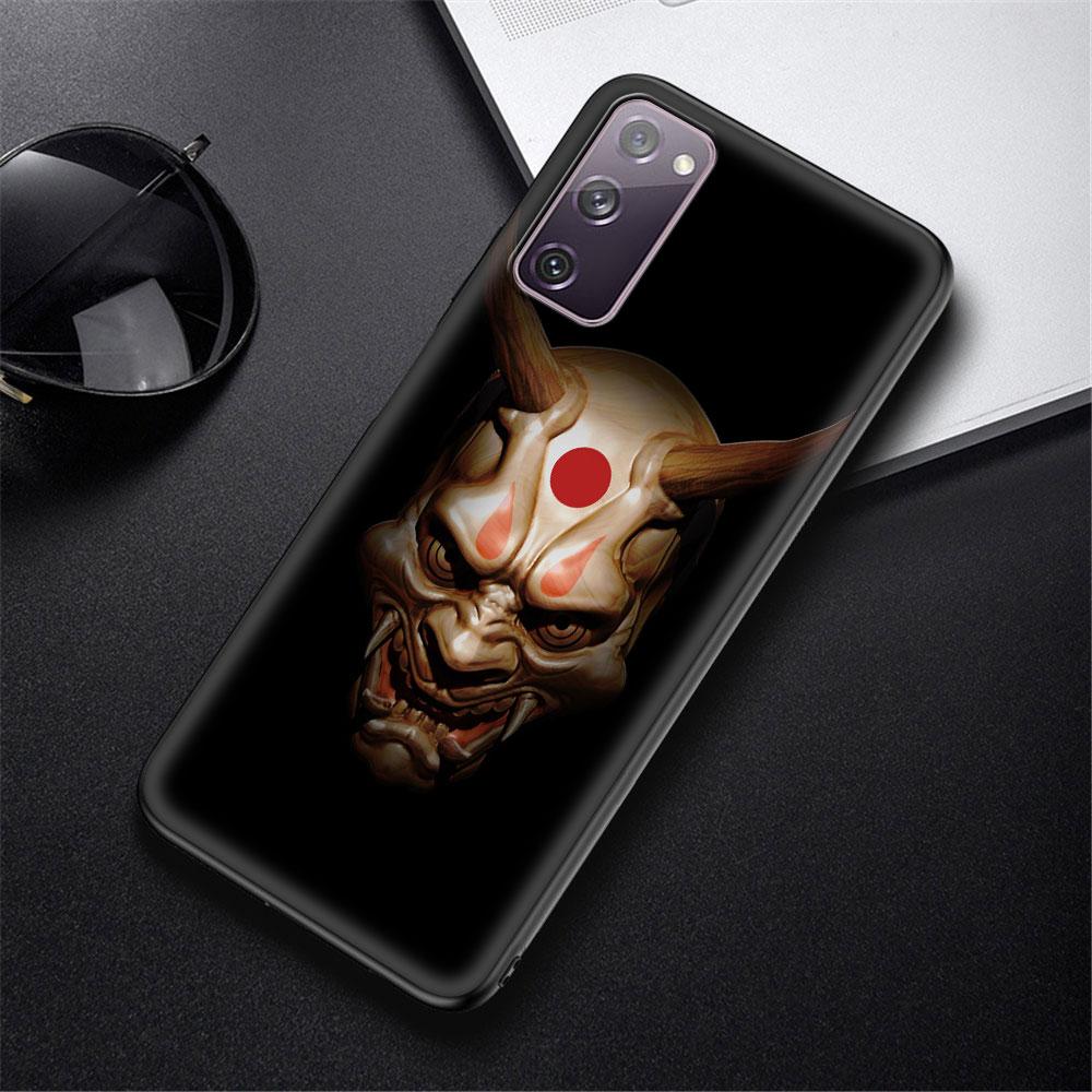 Samurai Black Soft Phone Case for Samsung Galaxy S21 S20 FE Note 20 Ultra S10 Lite S9 Plus S8 S10e TPU Cover Shell