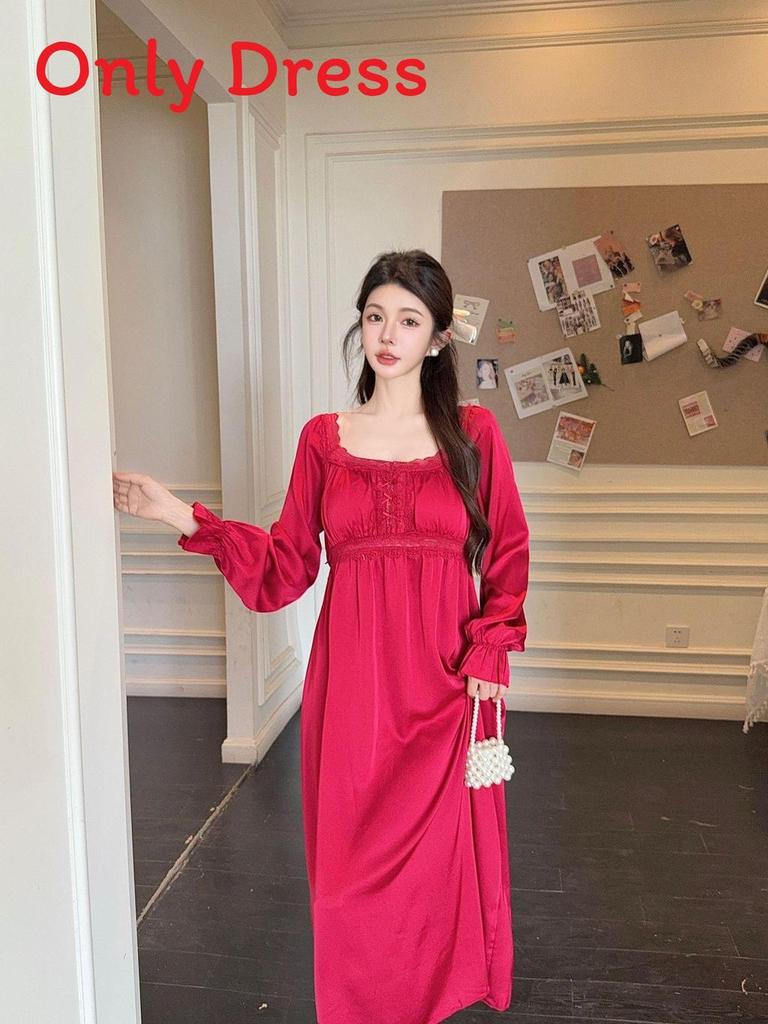 Women Ice Silk Sleep Dress With V Neck Sleeveless Design For Home Comforts