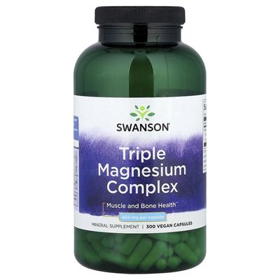 Complexe de Magnésium Triple, 400 mg, 300 Capsules
