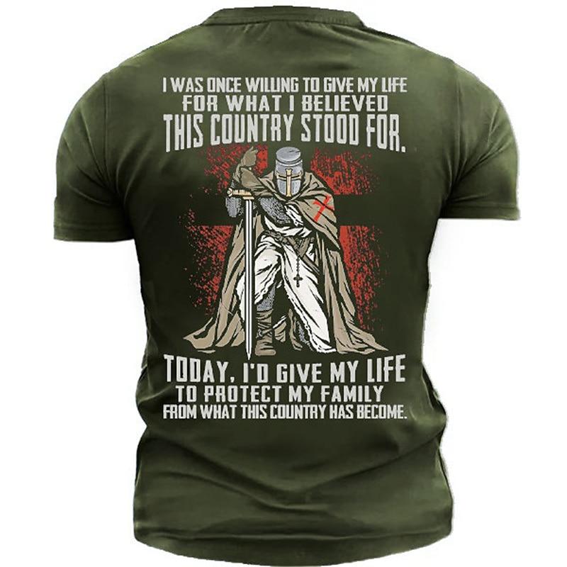 

Футболка с принтом 3D Templar Knight The Crusades для мужчин, Европа и Америка, винтажная одежда Harajuku, модный топ с коротким рукавом и круглым вырезом S