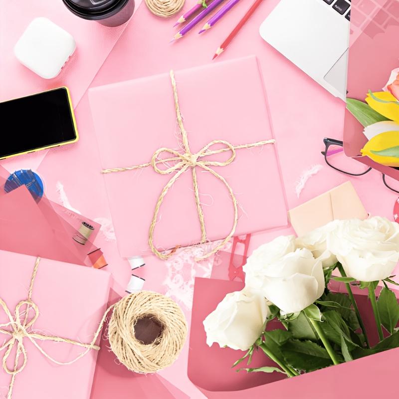 30cm Pink Kraft Paper for Gift Wrapping, Flower Bouquets, Weddings, Birthdays, DIY Crafts & Special Holidays like Mother's Day