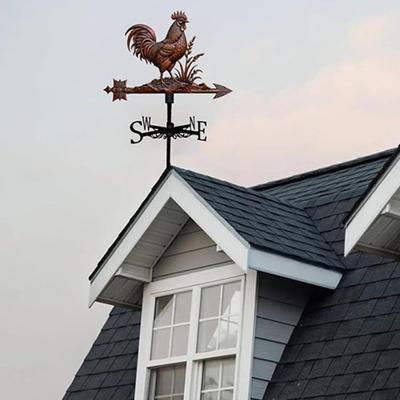 Wetterhahn Windfahne Retro Metall Windfahne Dachdekoration Bauernhaus Dekorative Windfahne für Außengartendekor