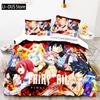 3D Print Fairy Tail Anime Natsu Bedding Set Duvet Cover Bed Set Quilt Cover Pillowcase Comforter King Queen Size Boys Adult