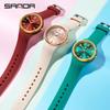 Sanda Men's Silent Quartz Watch: Lightweight, Waterproof, Silicone, Casual, Thin Design, Perfect for Students