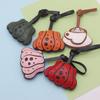 Mini Artificial Leather Halloween Pumpkin Luggage Bag Handbag Lanyard Pendant