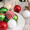 6cm Christmas Balls Set 24Pcs Electroplated Glitter Ornaments Xmas Tree Decor