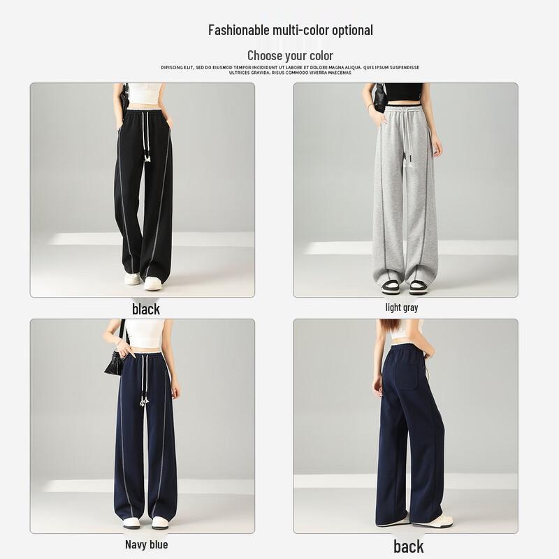 Baleno Women's High-Waist Wide-Leg Casual Pants