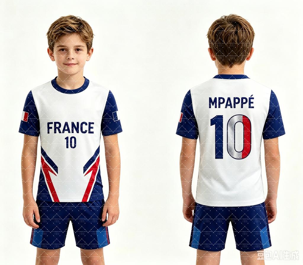 2026 Hotsale Special NO.10 Mbappé Football Jersey Shorts Set Women Men France Flag Fans Shirt and Shorts Summer Kids 2 Piece Set