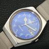 Seiko 5 AUTOMATIC 6309A JAPAN MENS VINTAGE ARABIC BLUE DIAL WATCH A702662-1