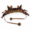 Lace Trim Deer Ear Hair Band Ribbon Lolita Headband Sweet Elk Print Hairband  Winter