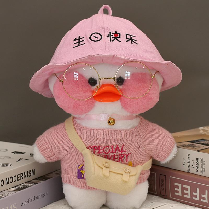 30cm Cartoon Lalafanfan Duck Plush Doll Lovely Lalafanfan Duck Plush Toy Soft Stuffed Animal Doll Room Decor Kids Birthday Gifts