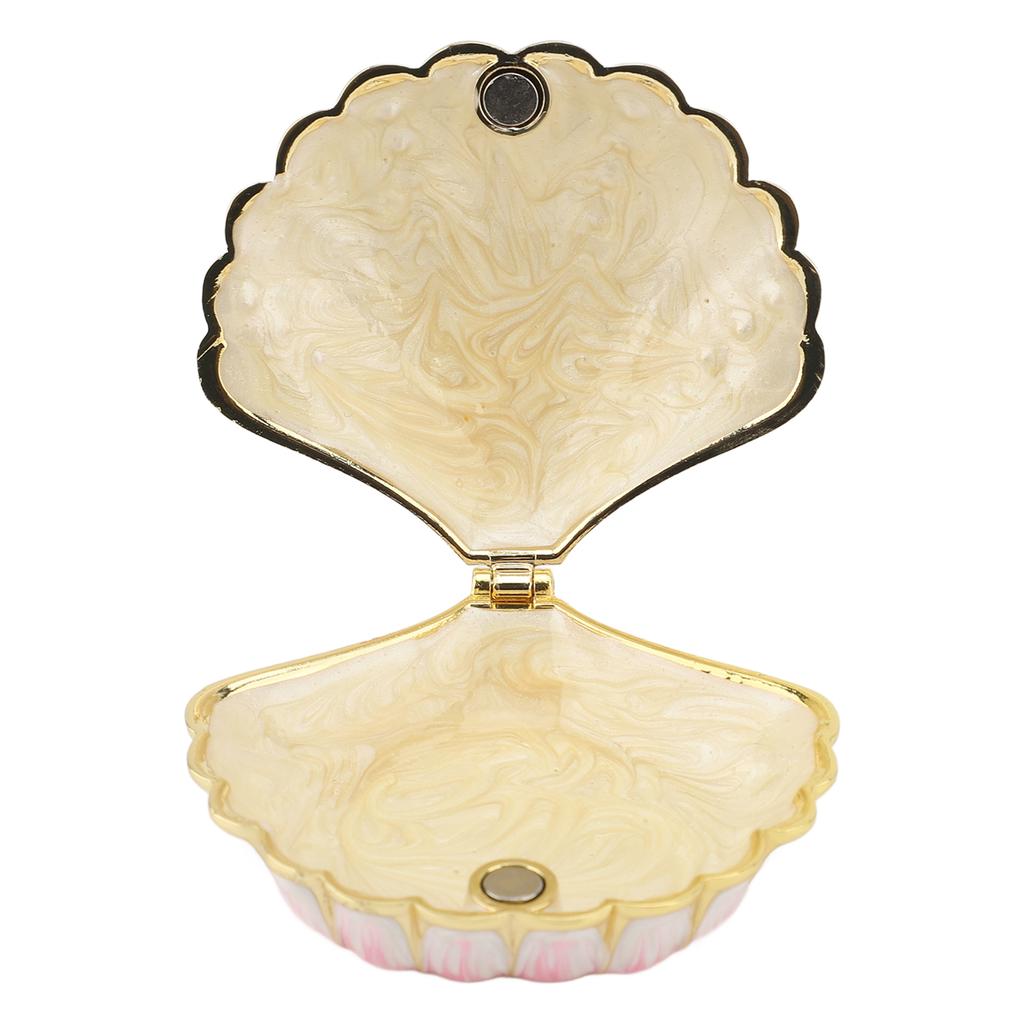 Trinket Box Metal Sea  Figurine with Rhinestone Decor Jewelry Display Holder for Ear s   Necklace