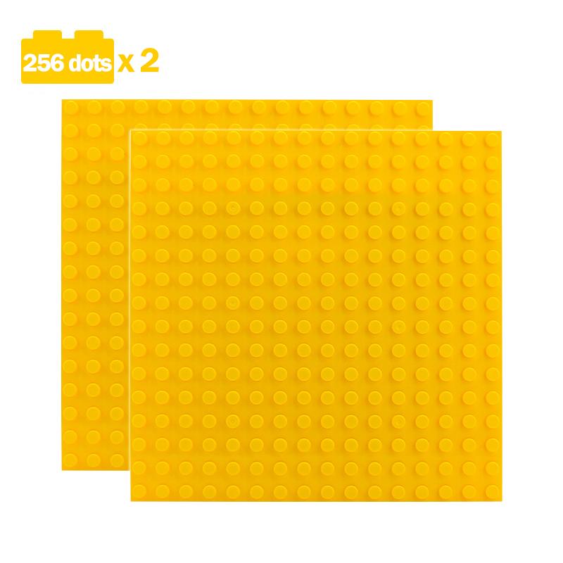 Building Blocks Base Plates Set (8x8 & 16x16 Dots) - Large Particle DIY Bricks Baseplate Creative Floors Toys for Kids