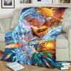 "ONE PIECE" Cartoon Flannel Blanket Soft Comfortable for Sofa, Bed, Bedroom, Chair, Picnic and Travel