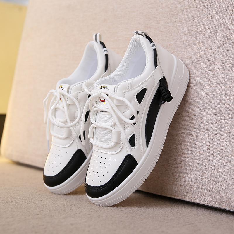 Muffin Platform Casual Sports Style Little White Shoes Women's Summer 2024 New Fashion Versatile Student Running Board Shoes