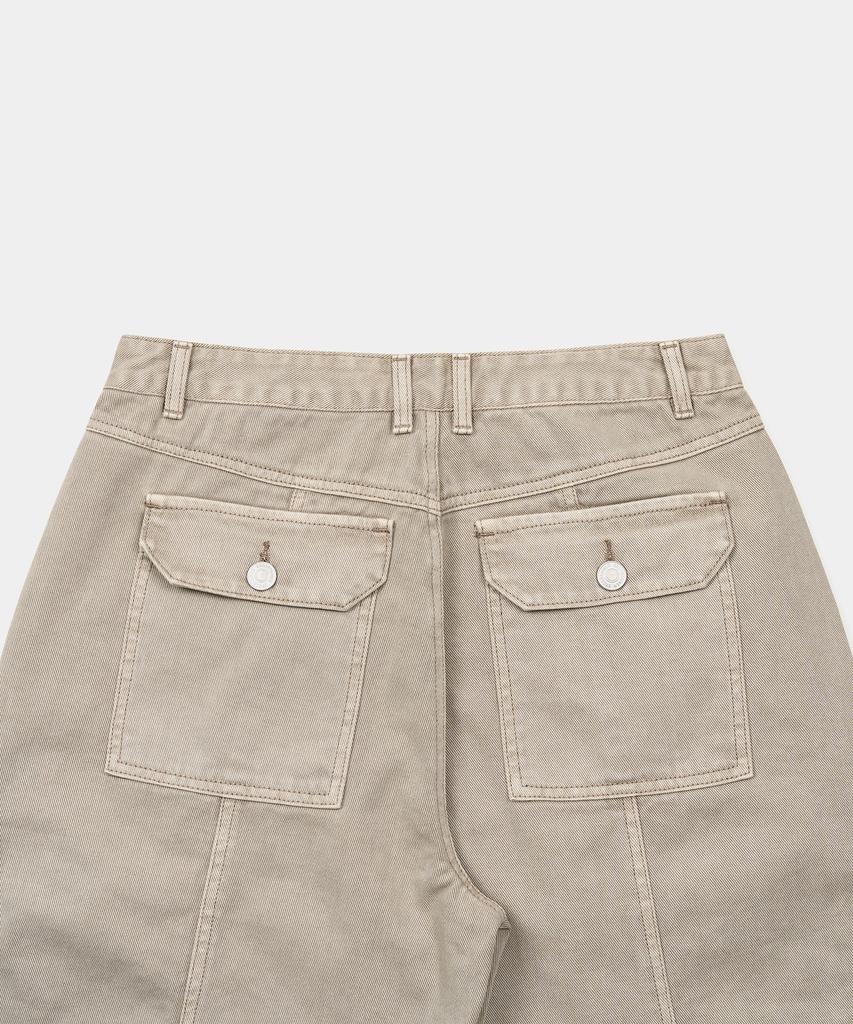 EXCONTAINER Vintage Dyed Cargo Pants (Beige)