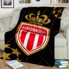 Monaco Football Club Printed Throws Blanket Soft Flannel Blankets for Couch Bed Gifts for Men Women Picnic Blanket Christmas Gifts