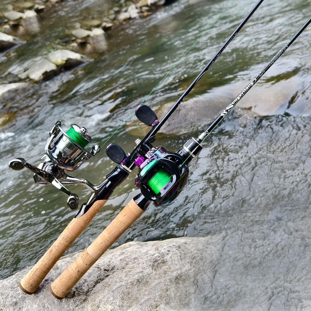 Rutenangelrute 1,68/1,8M Ultraleichte Kohlefaser Rute Stange Baitcasting Angelrute Forelle Barsch Zum Angeln Pesca Qualität