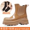 Women's rain boots, spring and autumn outdoor thick-soled low-cut non-slip height-increasing outdoor rain boots/overshoes