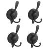 No Drill Towel Hooks For Shower Wall With Heavy Duty Suction Black Suction Hooks