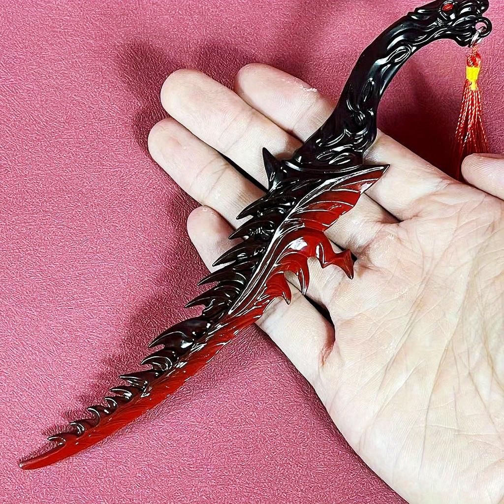 8.6inch Anime Elden Katana Metal Damascus Steel Sword Ninja Knife Elden Real Size Japanese Katana Original Samurai Sabre Toy