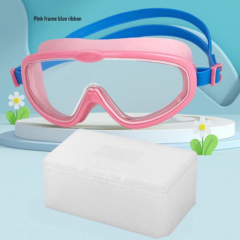Children's HD Waterproof Anti-Fog Large Frame Swim Goggles