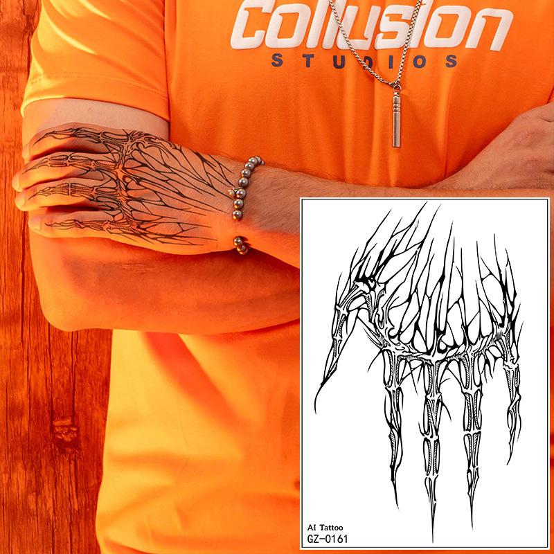 Herbal Tattoo Sticker Waterproof Flower Arm Simulation Tattoo Juice Tattoo Sticker Tattoo