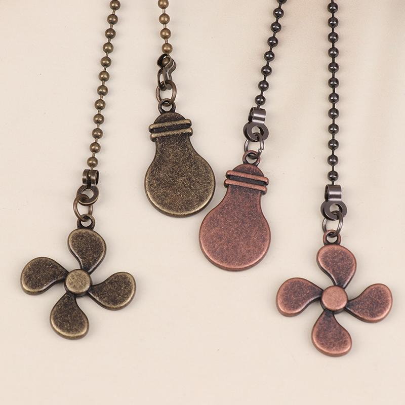 Fan Shape Ceiling Fan Pull Chain Light Shape Chandelier Pull Chain Metal Pendant Pull Chain Extension Chandelier Chain Extender