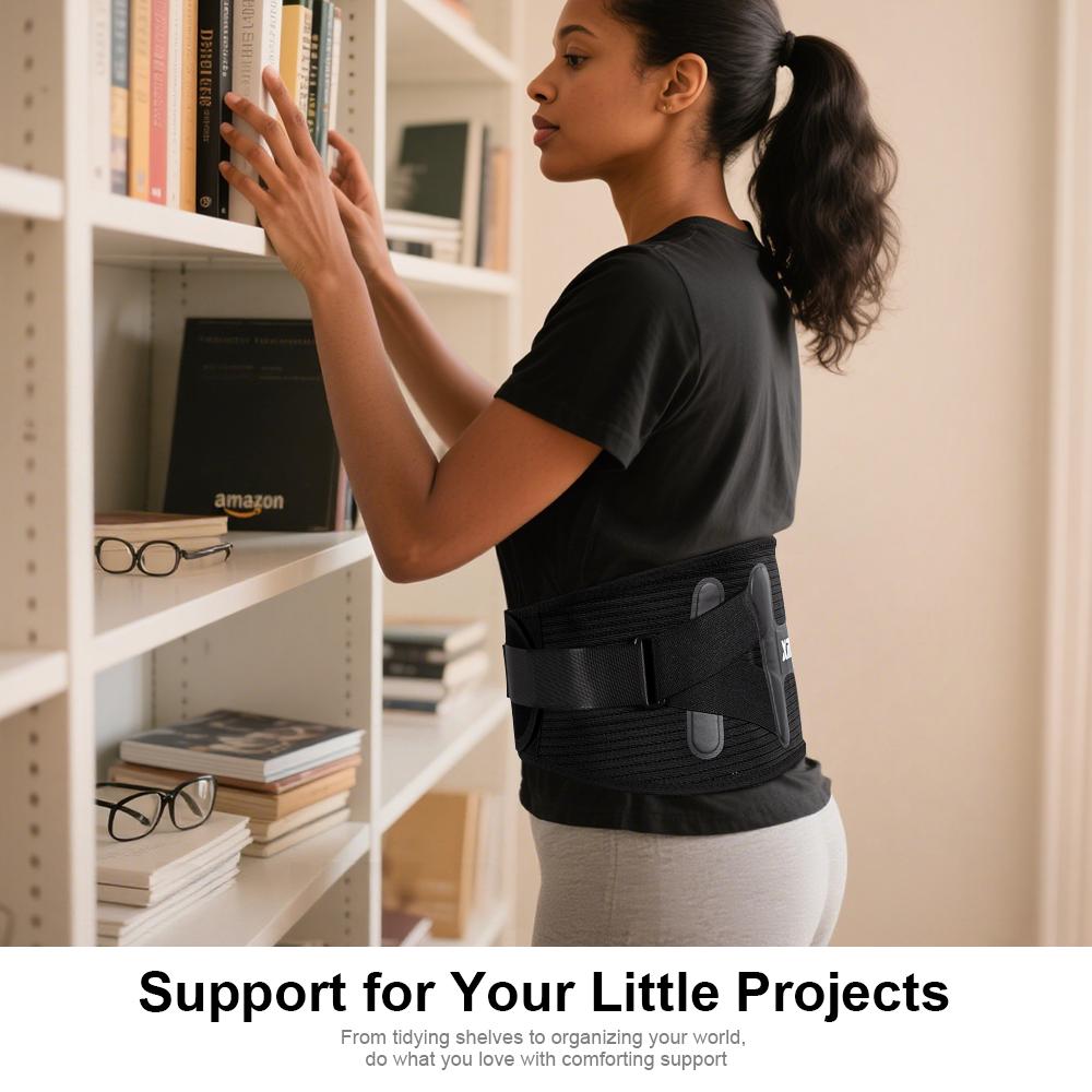 Back Support Belt For Lower Back Pain Relief Herniated Disc Sciatica Removable Stays For Women Men Workout