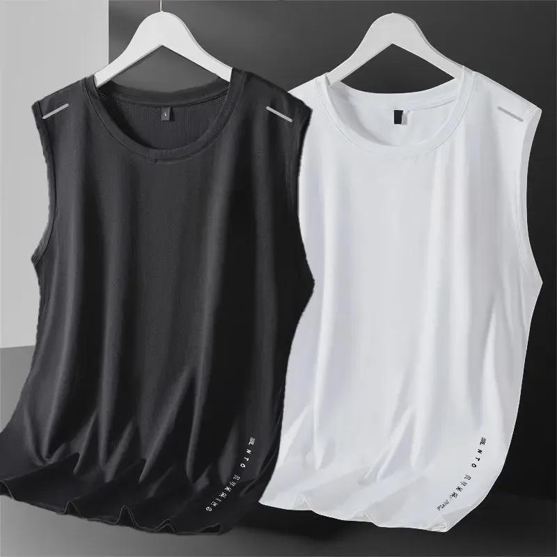 Men's Sleeveless Quick-Dry Mesh Vest - Breathable & Lightweight Summer Sportswear
