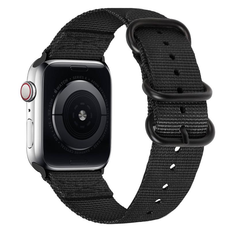 Nylon Strap for Apple Watch Ultra 2/3 49mm Band 46mm 42mm 45mm 41 44 40mm Canvas Bracelet iWatch Series 11 10 9 8 7 6 5 SE Belt