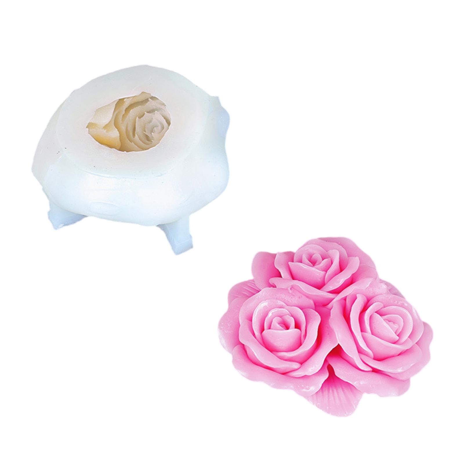 

Элегантные силиконовые формы для мыла в виде роз, 3D формы для изготовления свечей в форме цветка, силиконовый текстурный инструмент для рукоделия, материалы для ручной работы