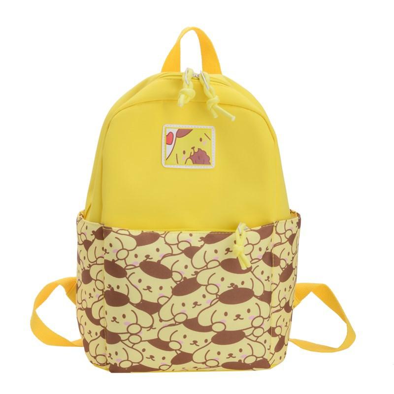 Kindergarten Primary School Students Schoolbag Cartoon Cute Foreign Contrast Color Children'S Backpack Printed Children'S Bag