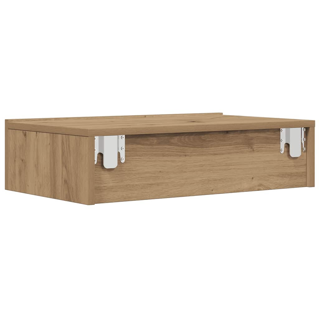 TV Cabinet with LED Lights Artisan Oak 60 x 35 x 15.5 cm