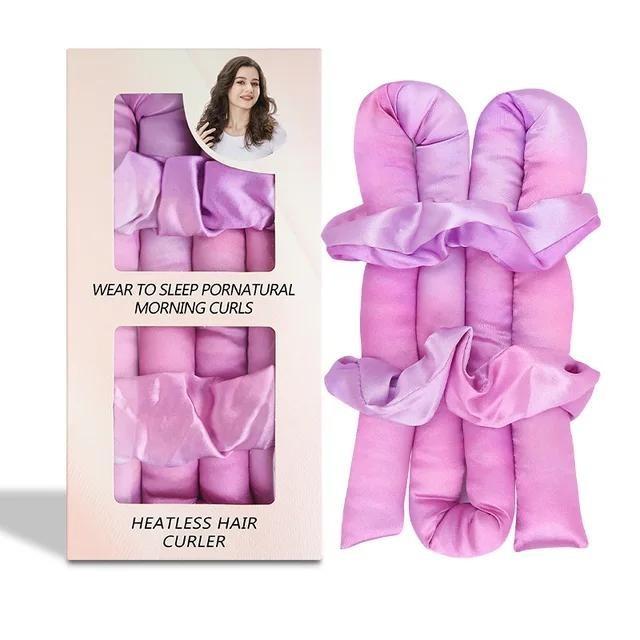 

Набор безнагревательных щипцов для завивки волос, повязка на голову без нагрева, шелковые кудри, лента, бигуди для волос, бигуди для сна, мягкая повязка на голову для укладки волос