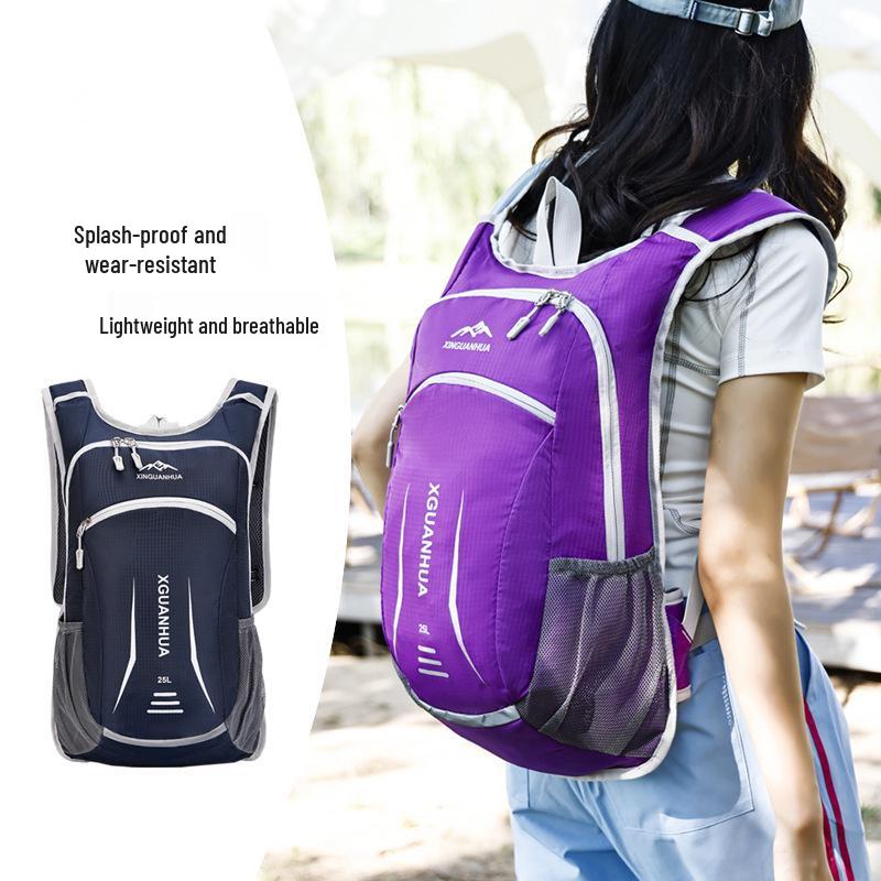 25L Wear-Resistant Outdoor Mountaineering & Cycling Backpack - Breathable, Large Capacity, Portable Double Shoulder Bag