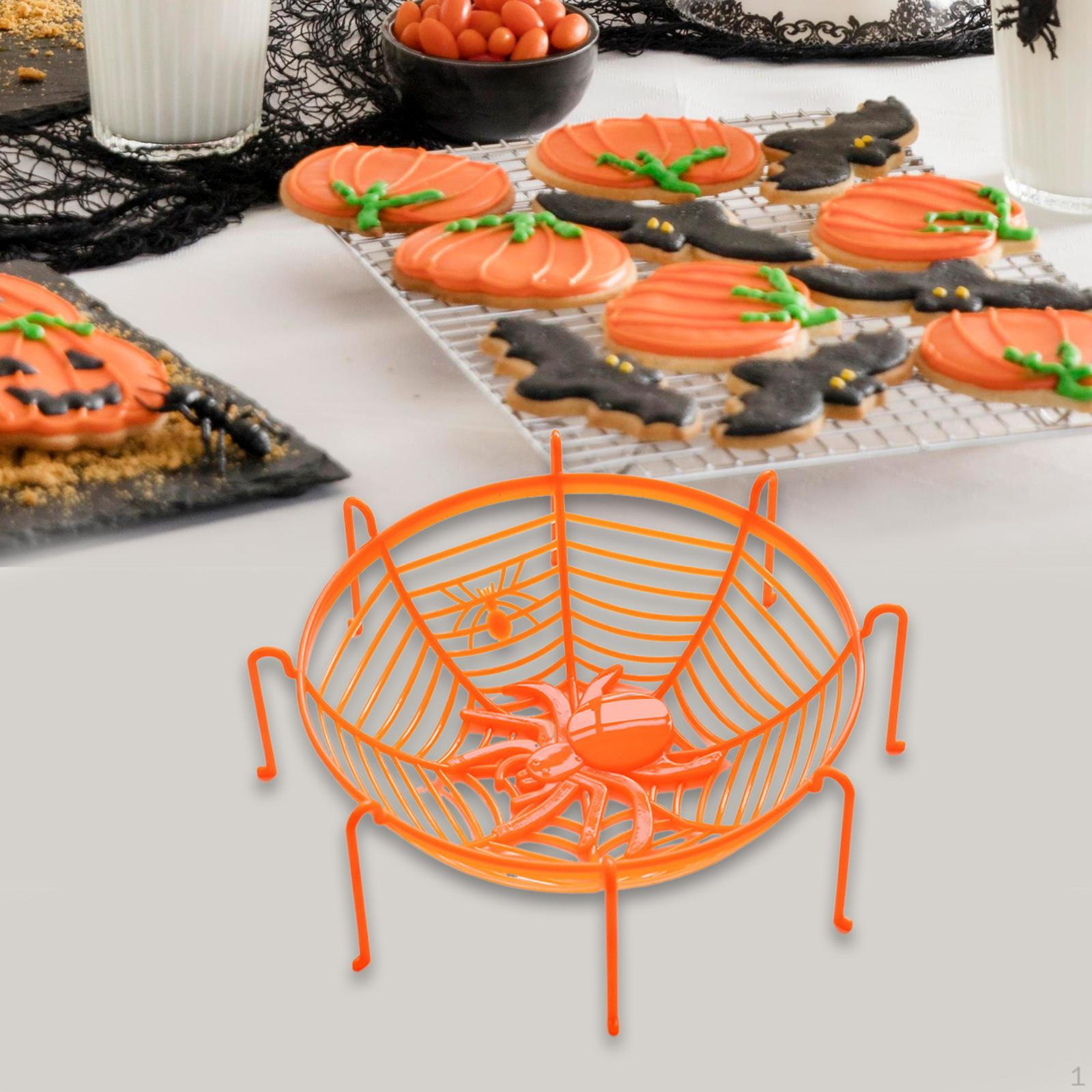 

Конфетница Хэллоуин паутина корзина угощения сервировочный поднос декоративная тарелка