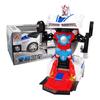 Exciting Deformable Robot Police Car Toy With Flashing Lights And Sounds For Kids