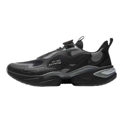 Li Ning Kids Sports Lifestyle Comfortable Fashion Versatile Shock Absorption Low Top Casual Shoes Kids Casual Shoes Black YKCV028-5