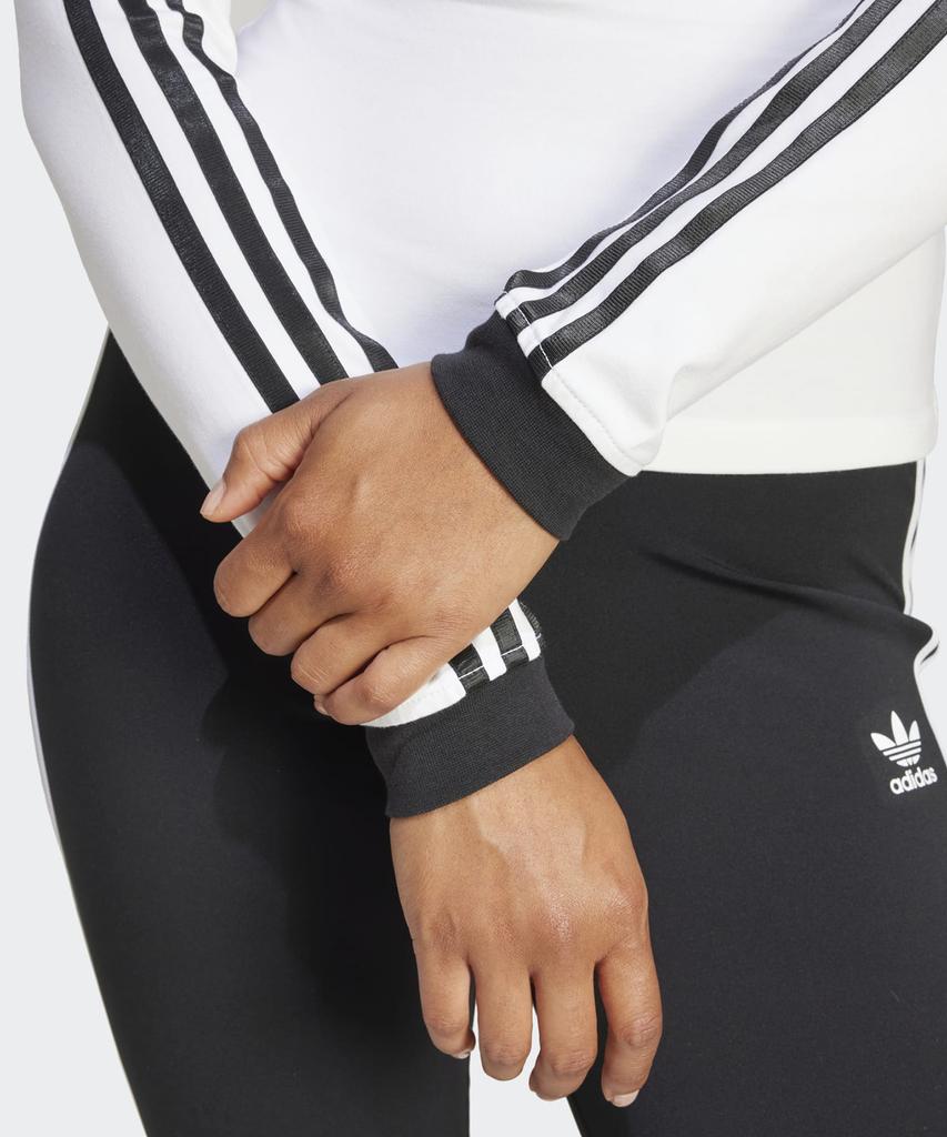 ADIDAS V-Neck Long Sleeve Shirt - White / Jc8154