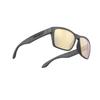 RUDYPROJECT Spinhawk Sonnenbrille in Charcoal Gold Linsen Steg Bügel 133mm Matt/Multi-Laser (SP315738-0000), Breite 60mm, Breite 17mm, Länge
