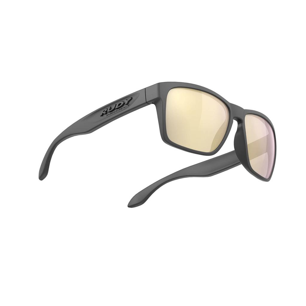 RUDYPROJECT Spinhawk Sonnenbrille in Charcoal Gold Linsen Steg Bügel 133mm Matt/Multi-Laser (SP315738-0000), Breite 60mm, Breite 17mm, Länge