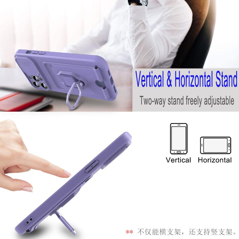 Redmi Note 13 Pro 4g 5G Crossbody Lanyard Ring Holder Strap Case For Redmi Note 13 Poco M6 Pro Plus Slide Camera Lens Soft Cover